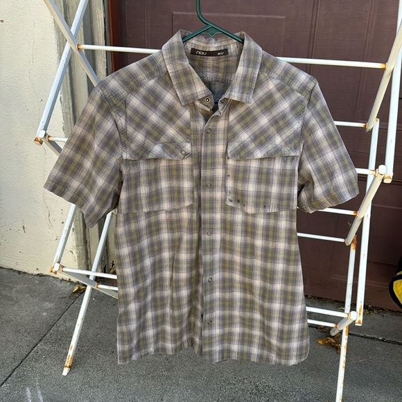 nou Other - Great cut Nou brand snap button SS plaid shirt